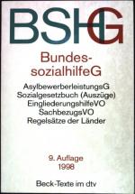 Brühl, Albrecht (Hrsg.): Bundessozialhil