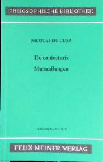 Nikolaus, von Kues: Mutmassungen (Nr. 26