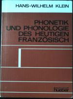 Hans-Wilhelm Klein: Phonetik und Phonolo