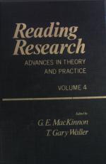 Reading Research: Advances in Theory and Practice, vol. 4.