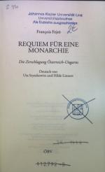 Francois Fejtö: Requiem für eine Monarch