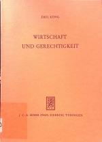 Emil Küng: Wirtschaft und Gerechtigkeit 