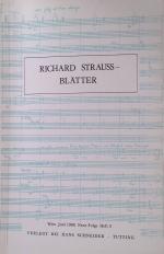 Richard Strauss und die Wiener Philharmoniker. -in: Richard Strauss- Blätter Neue Folge - Heft 3 - Juni 1980