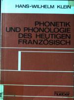 Hans-Wilhelm Klein: Phonetik und Phonolo
