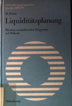 Manfred Brüna: Liquiditätsplanung. Anwen