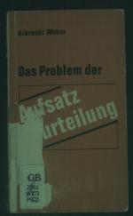 Das Problem der Aufsatzbeurteilung.