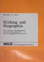 Wolf, Hartmut K.: Bildung und Biographie