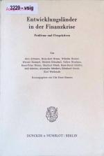 Entwicklungsländer in der Finanzkrise : Probleme u. Perspektiven. Verein für Socialpolitik: Schriften des Vereins für Socialpolitik ; N.F., Bd. 136