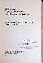 European Equity Markets: Risk, Return, and Efficiency