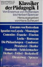 Hans Scheuerl: Klassiker der Pädagogik; 