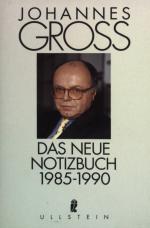 Johannes Gross: Das neue Notizbuch 1985 