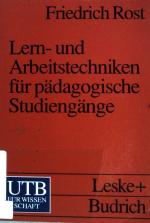 Friedrich Rost: Lern- und Arbeitstechnik