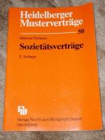 Sozietätsverträge. [Begr. von. Neubearb. von Reinhold Trinkner]