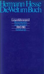 Hermann Hesse: Die Welt im Buch Leserfah