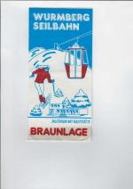 Faltblatt - Wurmberg Seilbahn Braunlage.