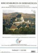 Kirchenburgen in Siebenbürgen. Siebenbürgenkarte mit Ortschften as dem "Atlas der siebenbürgisch-sächsischen Kirchenburgen und Dorfkirchen" 3. Auflage 2003 Hrsg. von der Stiftung Patrimonium Saxonicum