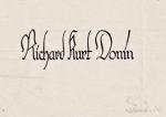 "Richard Kurt Donin" - Exlibris ex-libris bookplate