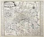 "Accurate geograph. Delineation des in dem Meisnischen Creisse liegenden Ammtes Senftenberg nebst allen daran grentzenden Aemmtern, Herrschaften und Gegenden" - Senftenberg Schipkau Finsterwalde Ruhland Hoyerswerda Drebkau Brandenburg