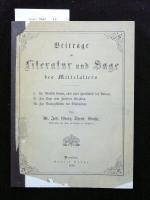 Beiträge zur Literatur und Sage des Mittelalters