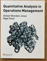 Quantitative Analysis in Operations Management