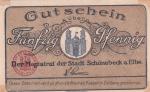 Notgeld 1920/21 Schönebeck/Elbe, 2x50 Pfennig ohne Datum