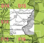 Wanderkarte ATK25 - E15 -  Tirschenreuth, Bärnau, Plößberg, Floß, Flossenbürg