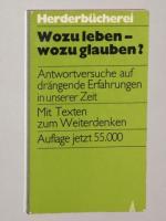 Strobl, Karl [Mitarb.]: Wozu leben, wozu