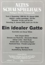 Ein idealer Gatte. Spielzeit 2000 / 2001. Regie: Bode, Elert. Ausstattung: Krott, Barbara. Darsteller: Sihler, K. J. / Racknitz, Simone von / Bode, Elert / Linke, Adrian / Maetz, Alexandra / Zippel, Iris-Andrea / Zein, Kristin / Voss, Reinhold / Langreder, Friedel.