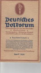 Deutsches Volkstum. - Wilhelm Stapel und Deutsches Volkstum. - Wilhelm Stapel und