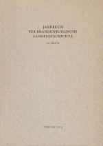 Jahrbuch für brandenburgische Landesgeschichte Band 30 / 1979. Inhalt: G. Küchler -  Dank an den Schriftleiter des Jahrbuchs für brandenburgische Landesgeschichte 1963 - 1978, Dr. Werner Vogel / Walter Stengel: Chronik des Märkischen Museums der Stadt Berlin / Walter Liefert: Zur Entwicklung des Werks- und Industriebaus in Berlin und der Mark Brandenburg / Horst Stürzebecher: Vom Ursprung der Stadt Teltow / Hans - Jörg Herold: Vorgänge um das Testament des Kurfürsten Johann Georg von Brandenburg / Michael Seiler: Die Laitiere des Bildhauers Pawel Petrowitsch Sokolow im Pleasureground zu Klein-Glienicke / Johann Marker: Ernst von Pfuels Leben und Wirken in Berlin. Zu seinem 200. Geburtstag am 3. November 1979 / G. Küchler: 150 Jahre Buchhandlung Friedrich Meissner in Luckau. Bücherschau; Dr. W. Vogel: Aus dem Leben der Vereinigung.