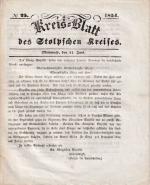 Kreisblatt Stolp (Pommern).- Landrathsam
