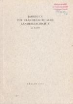Jahrbuch für Brandenburgische Landesgesc Jahrbuch für Brandenburgische Landesgesc