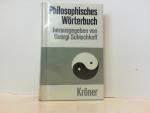 Philosophisches Wörterbuch. (Kroners Taschenausgabe).