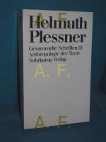 Helmuth Plessner: Anthropologie der Sinn