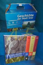 Geschichte der Stadt Graz, in 4 Bänden mit Schuber. Band 1: Lebensraum, Stadt, Verwaltung / Band 2: Wirtschaft, Gesellschaft, Alltag / Band 3: Kirche, Bildung, Kultur / Band 4: Stadtlexikon und CD-ROM mit Gesamttext und Bibliografie.