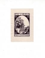 Exlibris (Künstler unbekannt). Ex Libris Max Lohrmann. Holzschnitt.