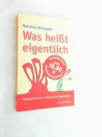 Matthias Biskupek: Was heisst eigentlich