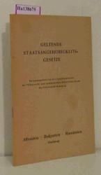 Günther Beitzke: Das Staatangehörigkeits