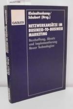 Kleinaltenkamp,  Michael [Hrsg.]: Netzwe