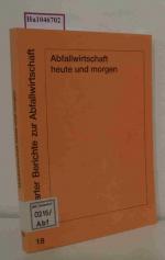 Abfallwirtschaft heute und morgen. Festkolloquium aus Anlaß des 65. Geburtstages von Herrn o. Prof. Dr. R. Braun.  (=Stuttgarter Berichte zur Abfallwirtschaft  18).