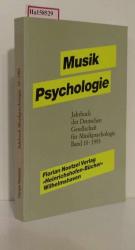 MusikPsychologie. Empirische Forschungen - Ästhetische Experimente. (=Jahrbuch d. Deutschen Gesellsch. f. Musikpsychologie; Bd. 10/1993).