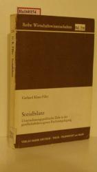 Sozialbilanz. Unternehmenspolitische Ziele in der gesellschaftsbezogenen Rechnungslegung. (=Reihe Wirtschaftswissenschaften; Band 218).