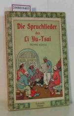 Shuli Zhao: Die  Spruchlieder des Li Yu-