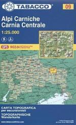 Tabacco Wandern 1 : 25 000 Alpi Carniche Carnia Centrale