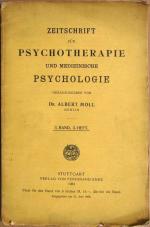 Zeitschrift für Psychotherapie und medizinische Psychologie. 1. Band, 3. Heft.