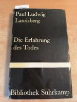 Landsberg, Paul Ludwig: Die Erfahrung de