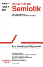 Zeitschrift für Semiotik / Neue Methoden der Diskursanalyse