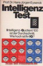 Wissen, Intelligenz, IQ - Eysenck, Hans 
