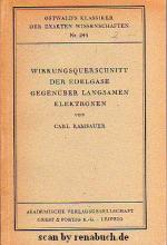 Wirkungsquerschnitt der Edelgase gegenüber langsamen Elektronen