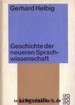 Linguistik Geschichte der neueren Sprachwissenschaft